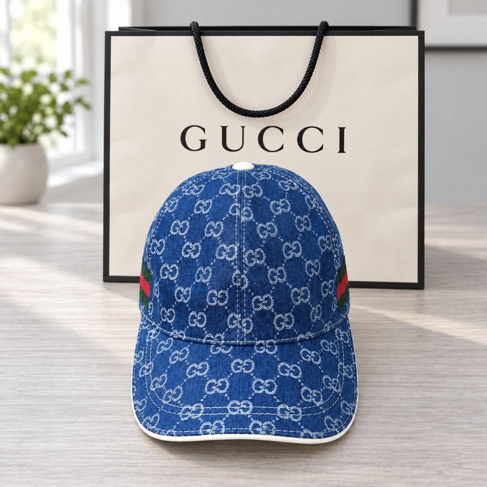 Gucci Blue GG Denim Baseball Cap